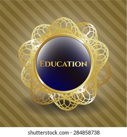 Education shiny badge