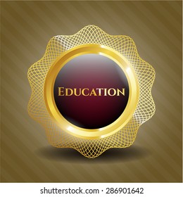 Education shiny badge