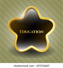 Education shiny emblem