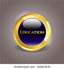 Education shiny emblem