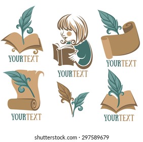  education signs, symbols and logo
