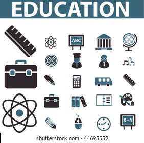 education signs. vector