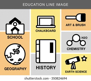 Education Simple Icon Set
