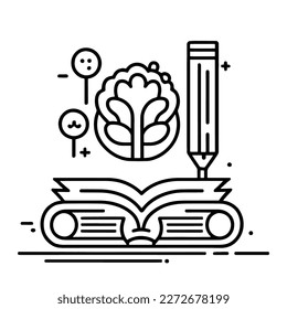 Bildung. Einfaches Symbol. Vektorgrafik.