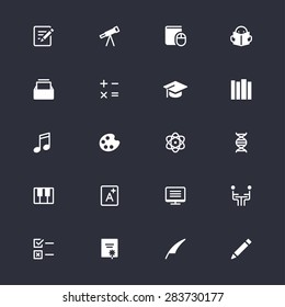 Education simple icons