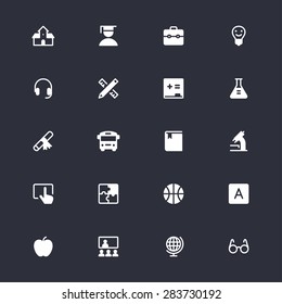 Education simple icons