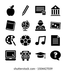 education solid icon vector design