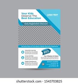 Education or startup based Flyer pages layout in four different style.