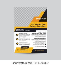 Education or startup based Flyer pages layout in four different style.