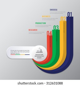  Education step banner  infographic.