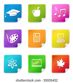 Education sticker icons