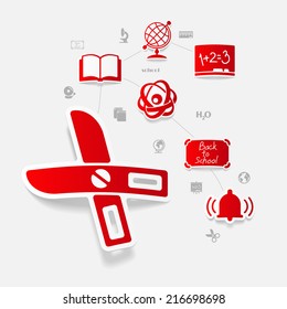 Education sticker infographic