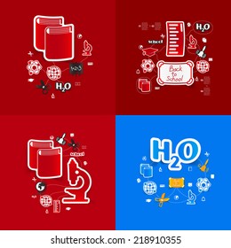Education sticker infographic