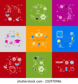 education sticker infographic