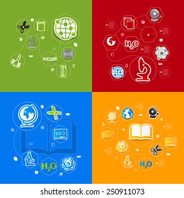 Education sticker infographic