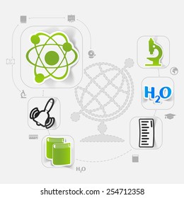 education sticker infographic