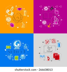 education sticker infographic