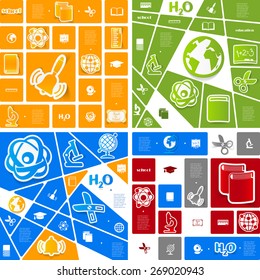 Education sticker infographic