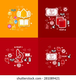 Education sticker infographic