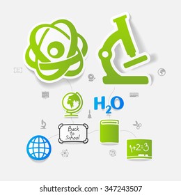 Education sticker infographic