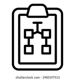 Education strategy icon. Outline Education strategy vector icon for web design isolated on white background