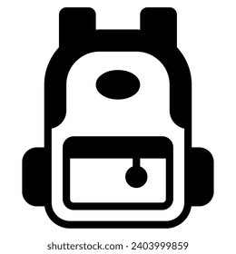 education student bag vector object illustration