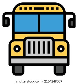 Vector de iconos de estudio educativo, BUS escolar