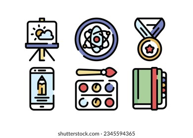 Education, Study Icon Vector Set