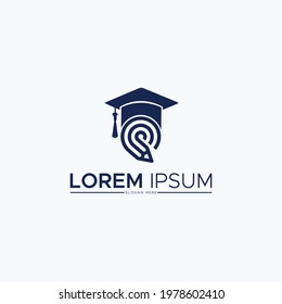 Education and study logo design for academy, school or college
