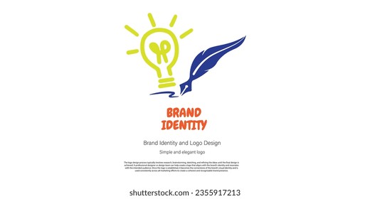 education and study logo design for graphic designer or web developer