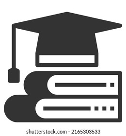 Education Study Online Icon Vector , GRADUATION