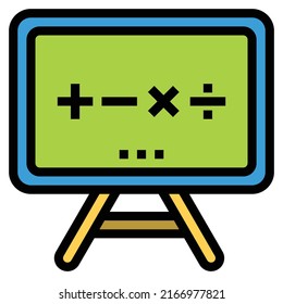 Estudio de educación Vector de iconos en línea , Blackboard