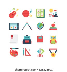 An education and study related icons set, eps 10, no transparencies