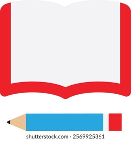 Education Study School Icon Vector Flat Illustration