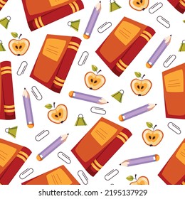 Ilustración del elemento de diseño de fondo de patrón sin inconvenientes de la escuela de estudios de educación 