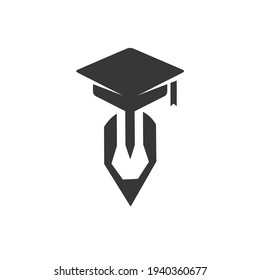 Education study school university student icon vector logo design.