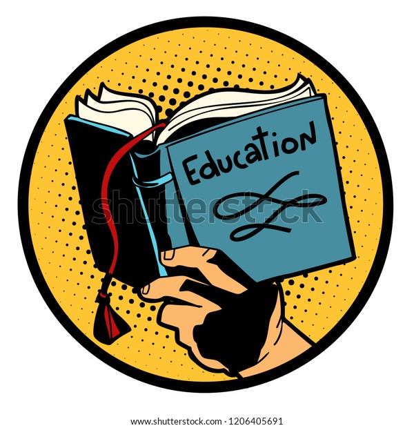 Education Study Textbook Comic Cartoon Pop Stock Vector (Royalty Free ...