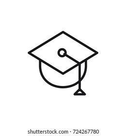 Education study vector line illustration