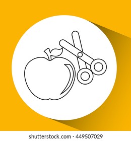 education supplies back to school isolated, vector illustration