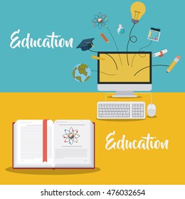 education supplies concept isolated icon vector illustration design