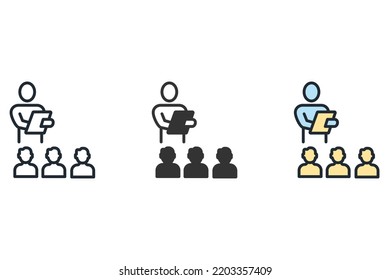 Education Support Icons  Symbol Vector Elements For Infographic Web