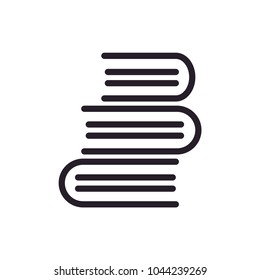 Education Symbol. Books Simple Vector Icon
