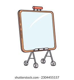 Education symbol on blackboard with empty space icon isolated