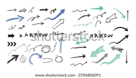 Education, symbols, scribbles, figures, design sources, checkered patterns, arrows