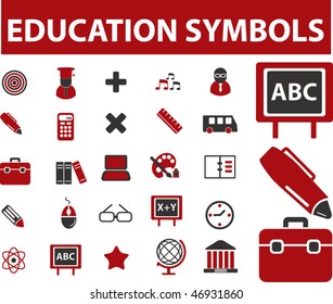 education symbols. vector