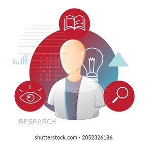 Education System - curiosity Knowledge and Creativity - Illustration as EPS 10 File