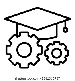 Education System Icon Element For Design