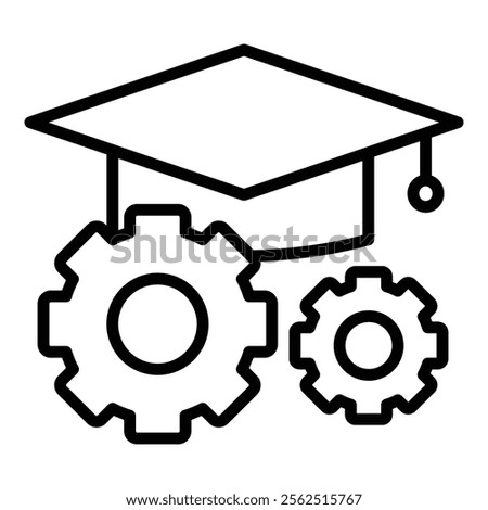 Education System Icon Element For Design