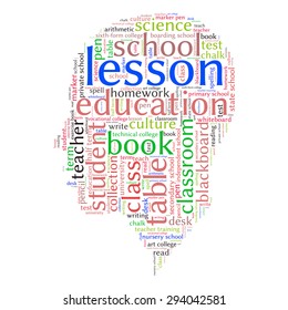 education tag word cloud background