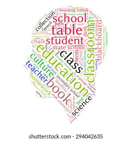 education tag word cloud background
